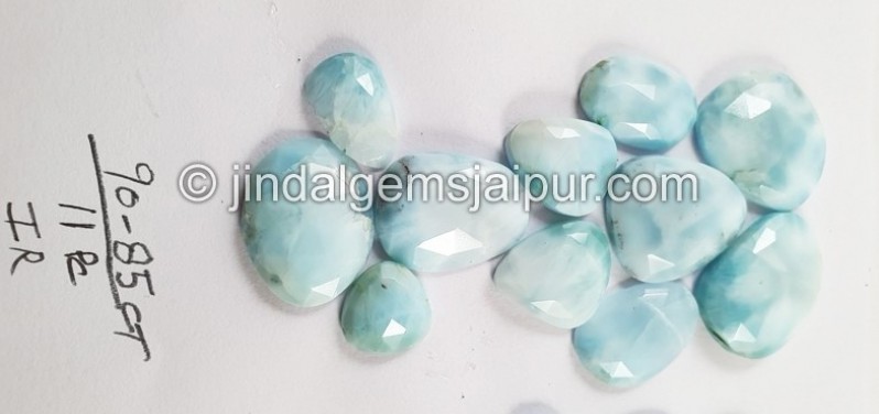 Larimar Rose Cut Slices