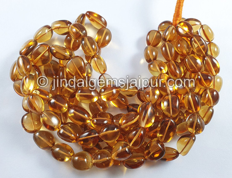 Citrine Smooth Nuggets Shape Beads