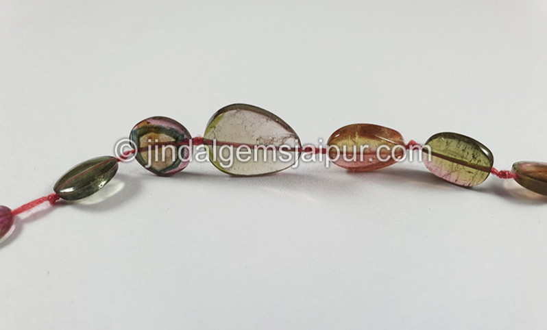 Watermelon Tourmaline Slices Shape Beads