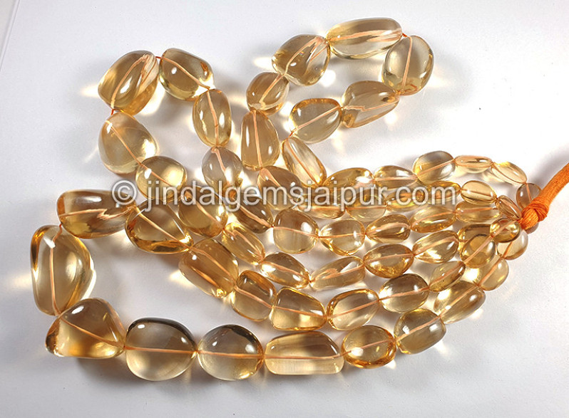 Citrine Smooth Nugget Shape Beads
