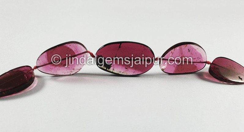 Watermelon Tourmaline Slices Shape Beads