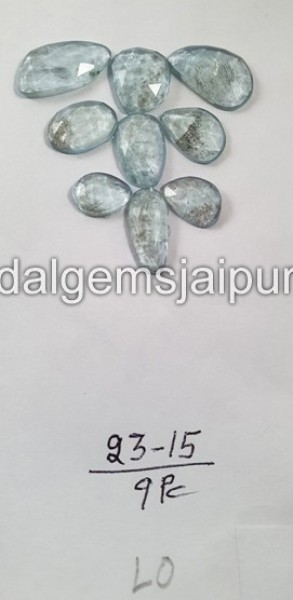 Aquamarine Rose Cut Slices