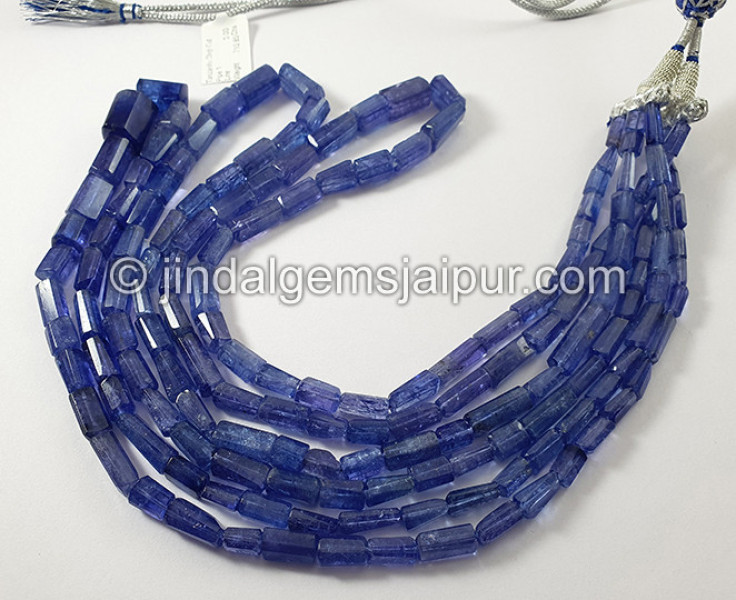 Tanzanite Step Cut Pipe Shape Beads