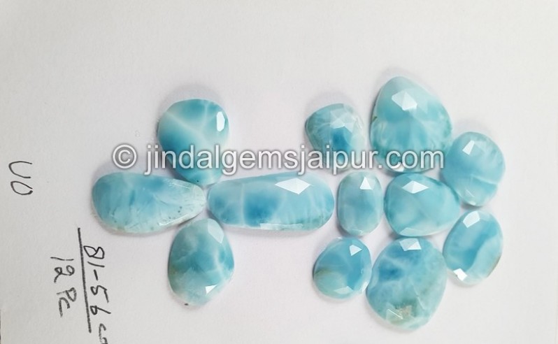 Larimar Rose Cut Slices -- DELAR22