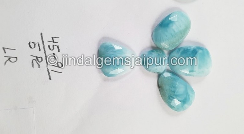 Larimar Rose Cut Slices -- DELAR17
