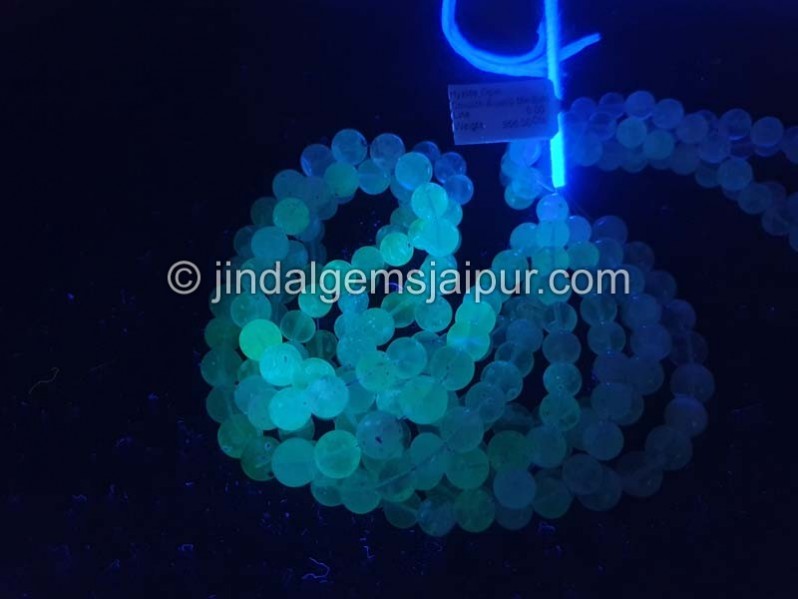 Hyalite Opal Smooth Round Beads -- HTOP13