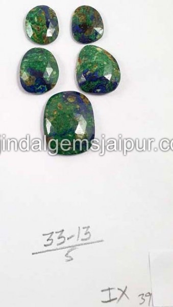 Azurite Malachite Rose Cut  -- DEAZMT19