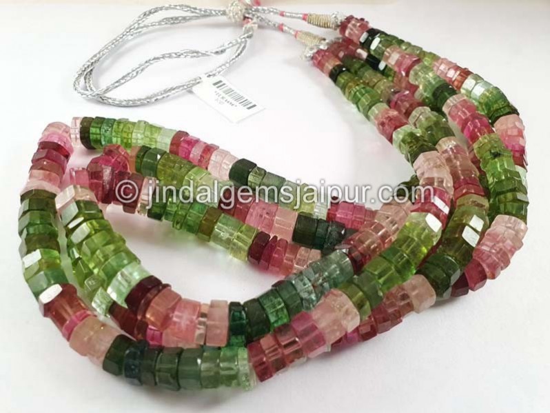 Tourmaline Step Cut Bolt Shape Beads