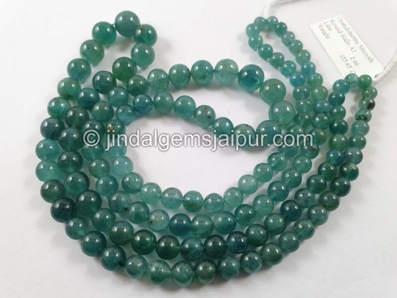 Indicolite Grandidierite Smooth Round Balls Beads