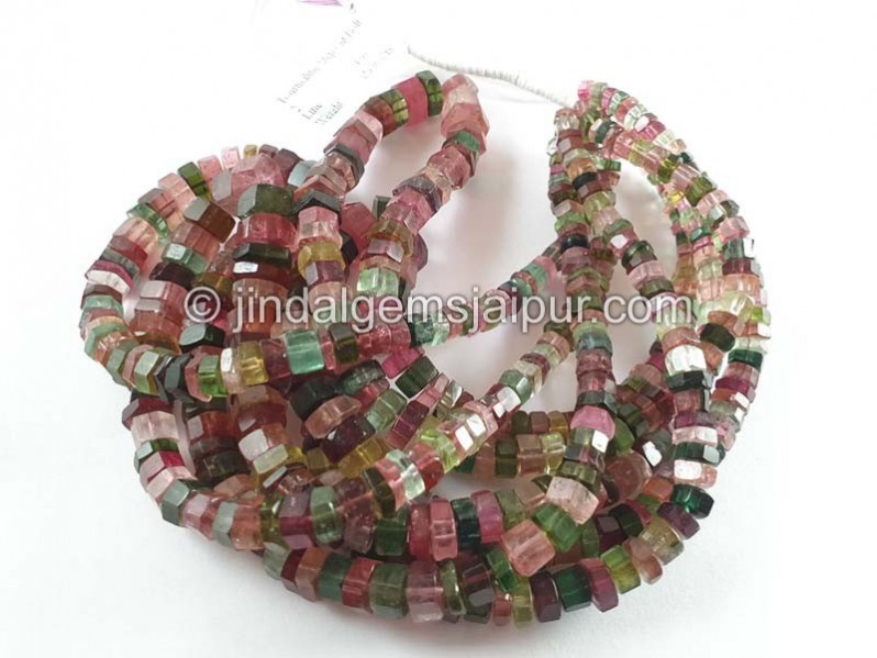 Tourmaline Step Cut Bolt Beads