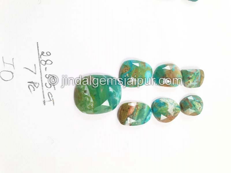 Blue Opalina Rose Cut Slices