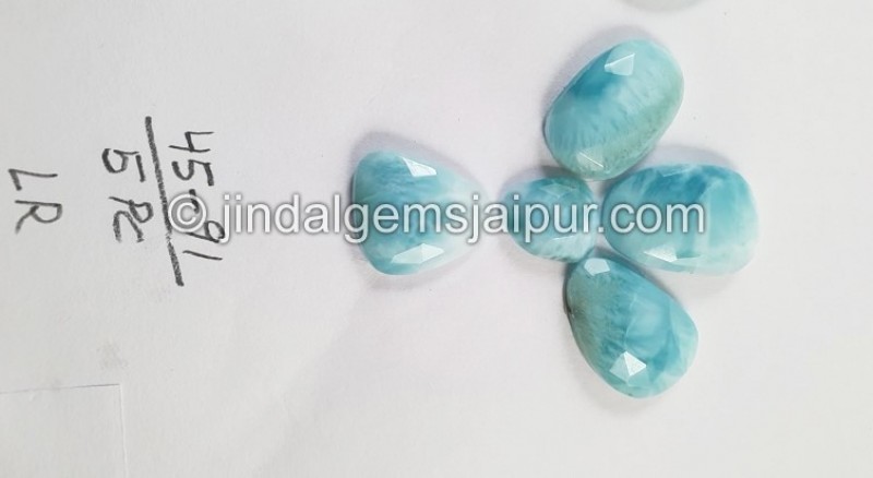 Larimar Rose Cut Slices -- DELAR17