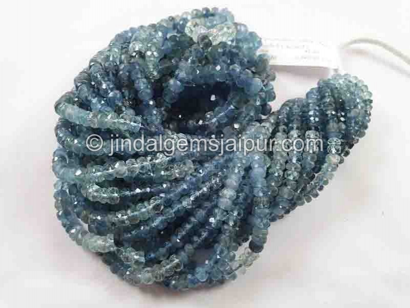 Santa Maria Aquamarine Shaded Faceted Beads