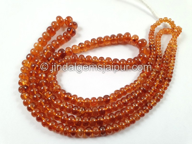 Mandarin Garnet Smooth Roundelle Beads