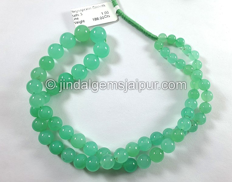 Chrysoprase Smooth Round Balls Shape Beads