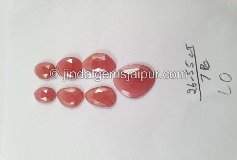 Rhodochrosite Rose Cut Slices -- DERHDC19