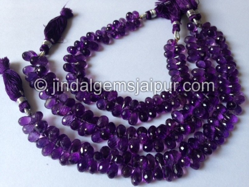 Amethyst Faceted Drops