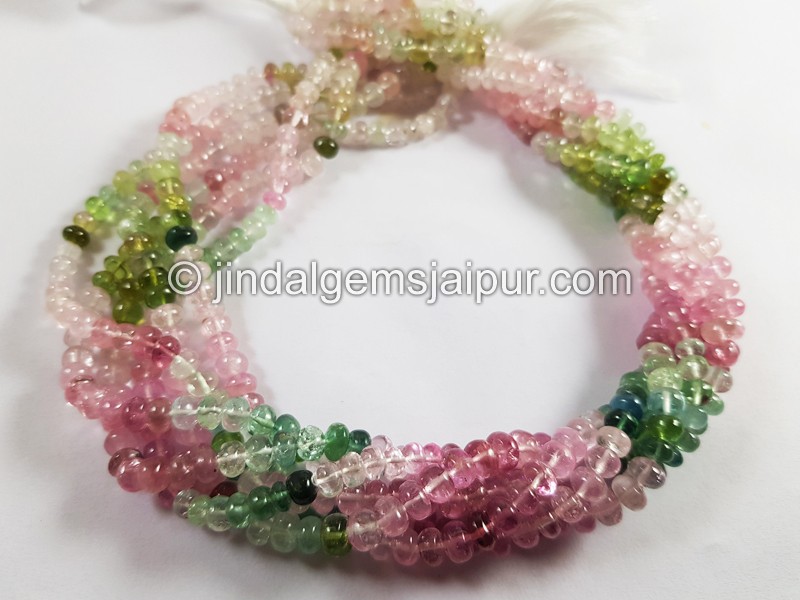 Afghan Tourmaline Smooth Roundelle Beads