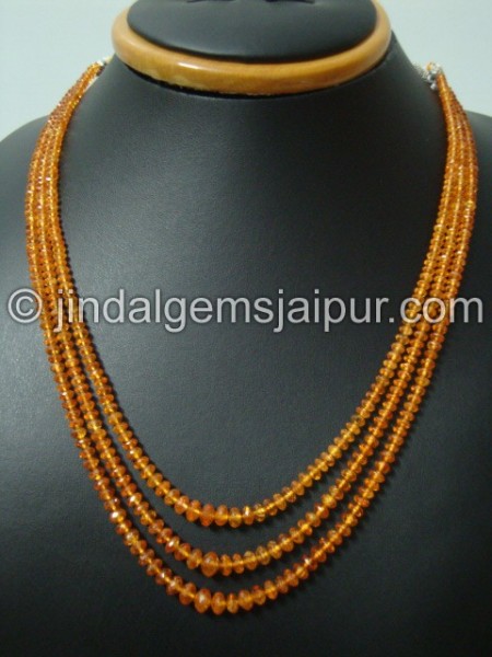 Fanta Spessartite Micro Cut Roundelle Shape Beads