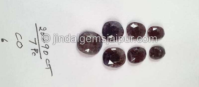 Iolite Sunstone Rose Cut Slices