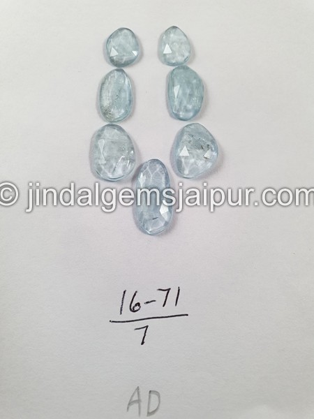 Aquamarine Rose Cut Slices
