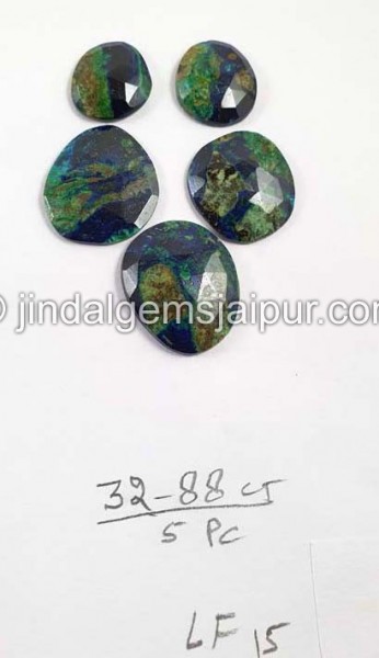 Azurite Malachite Rose Cut  -- DEAZMT43