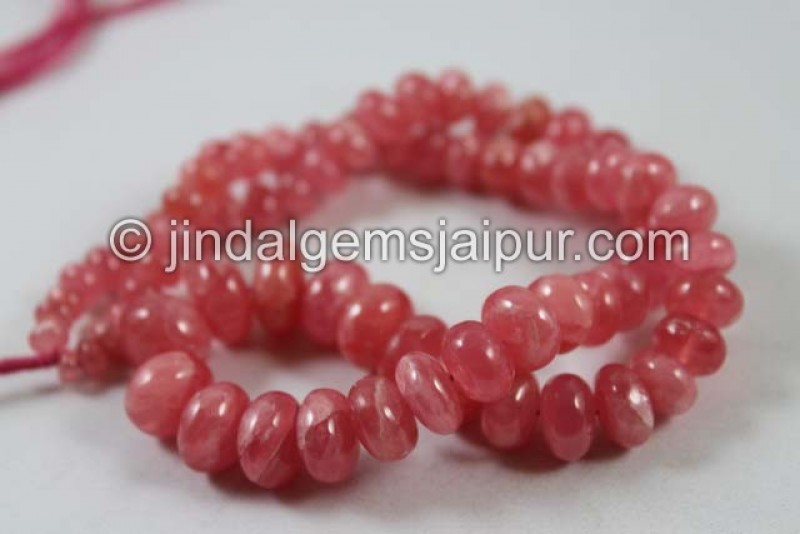 Rhodochrosite Far Smooth Roundelle Shape Beads