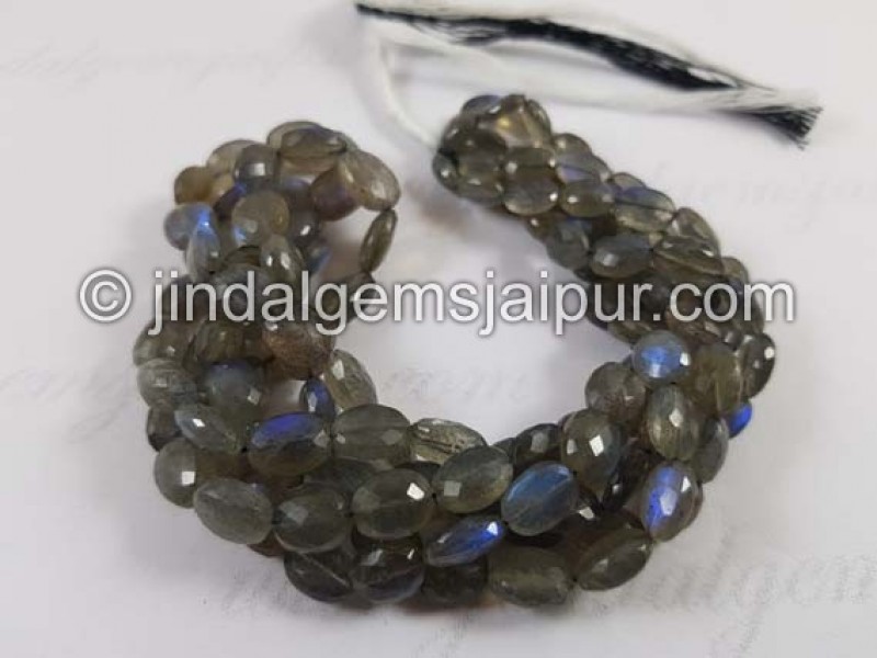 Labradorite Faceted Oval Beads