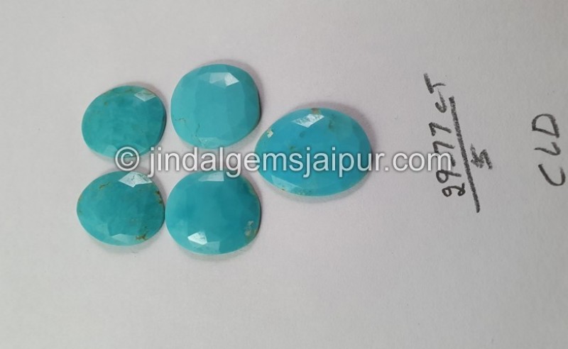 Turquoise Rose Cut Slices