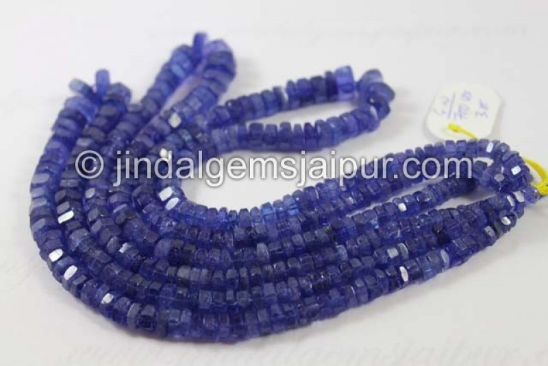Tanzanite Step Cut Roundelle Beads