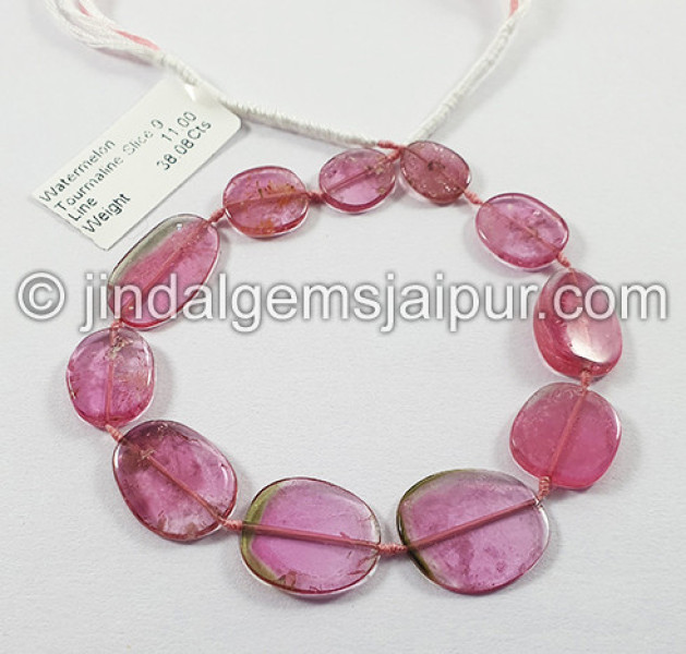 Watermelon Tourmaline Smooth Slices