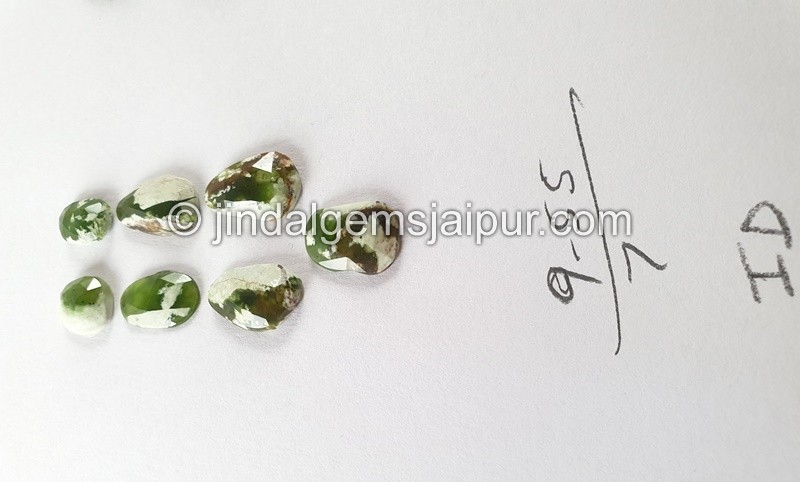 Chrome Chalcedony Rose Cut Slices