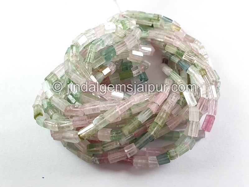 Afghan Tourmaline Step Cut Pipe Beads --  TURA465