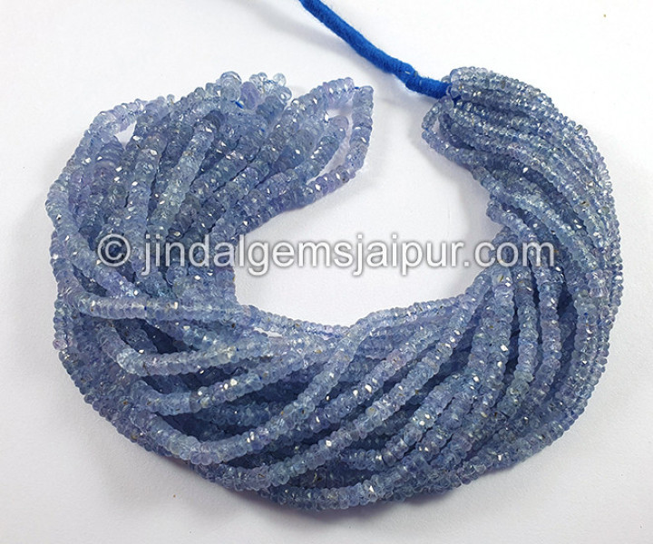 Blue Sapphire Faceted Tyre Shape Beads