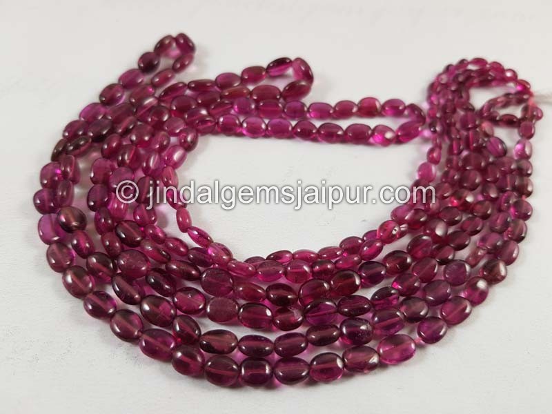Rubellite Tourmaline Smooth Oval Beads