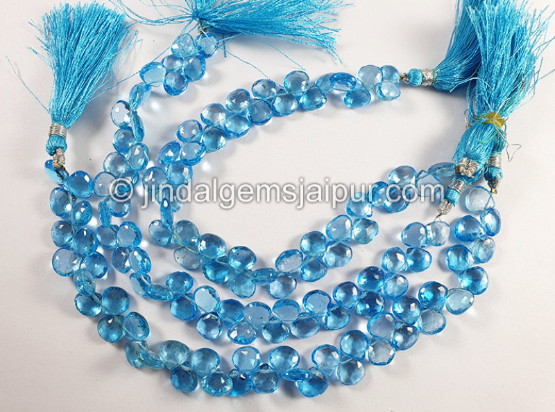 Swiss Blue Topaz Faceted Fancy Shape Beads
