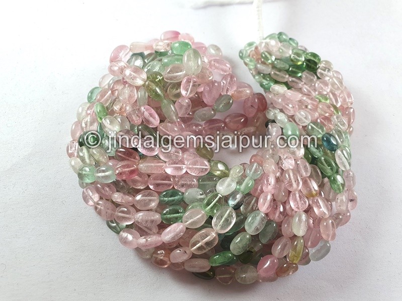 Afghan Tourmaline Smooth Oval Beads