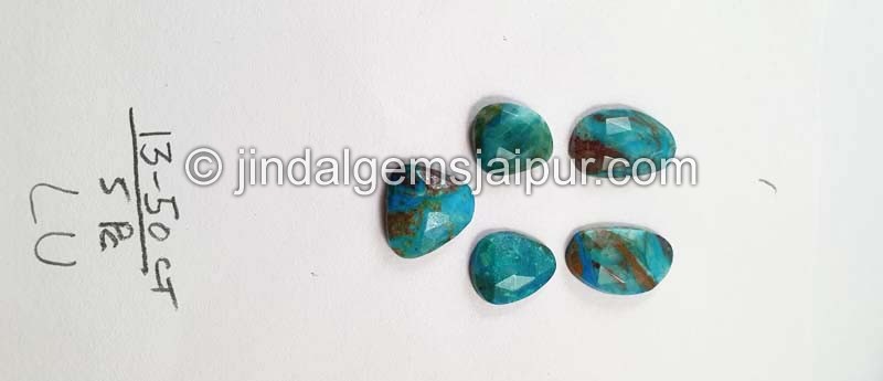 Blue Opalina Rose Cut Slices