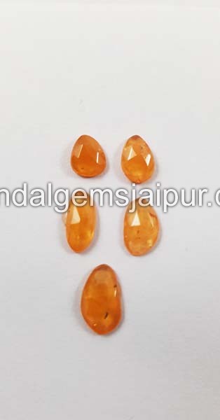 Mandarin Garnet Faceted Nugget Beads