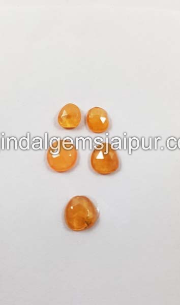 Mandarin Garnet  Rose Cut Slices