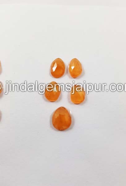 Mandarin Garnet  Rose Cut Slices