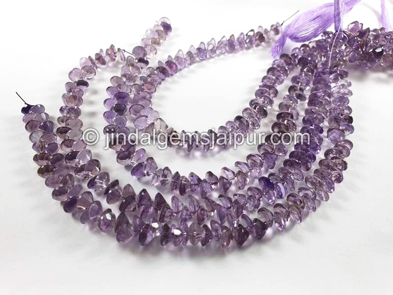 Amethyst Cut Round Shape Small Beads