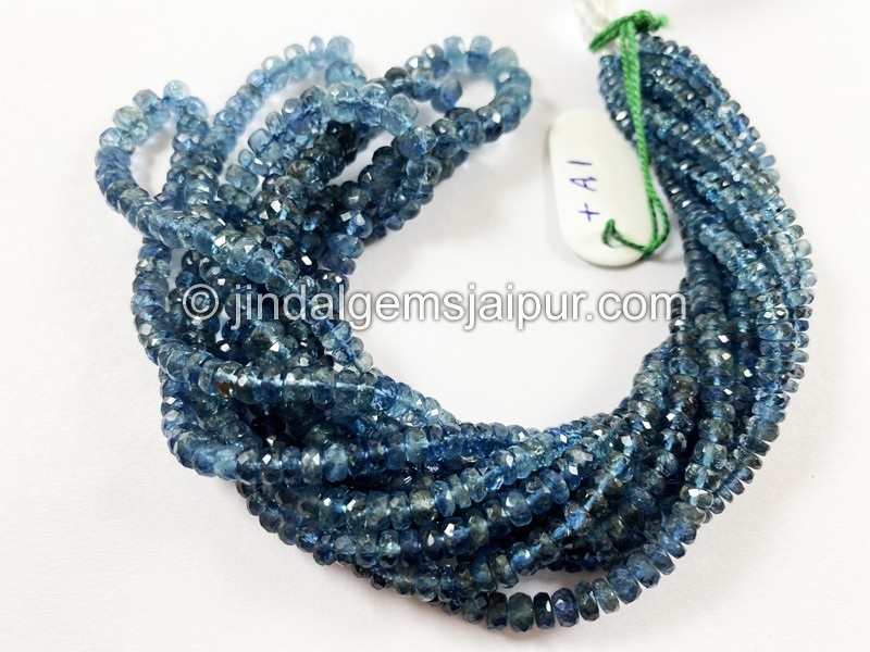 Santa Maria Aquamarine Faceted Roundelle Beads