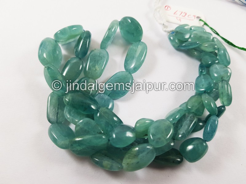 Paraiba Grandidierite Smooth Nugget Beads