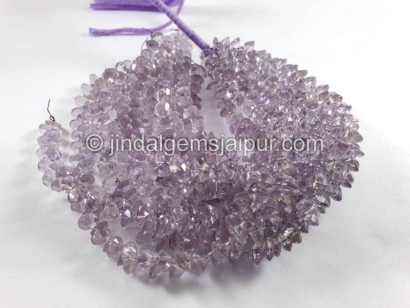 Pink Amethyst Cut Round Small Shape Beads