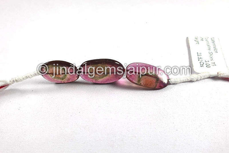 Watermelon Tourmaline Smooth Slices