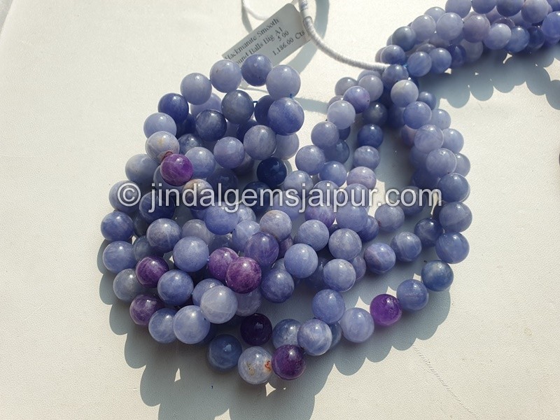 Hackmanite Smooth Big Round Ball Beads