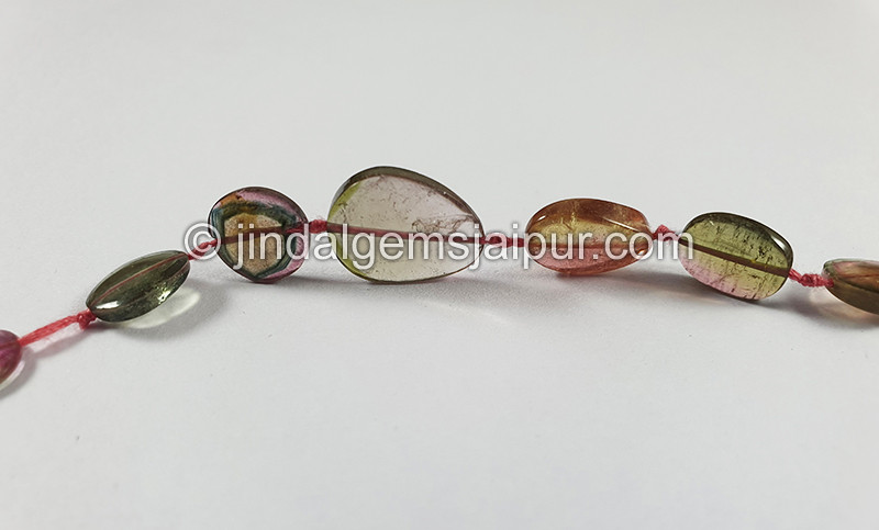 Watermelon Tourmaline Slices Shape Beads