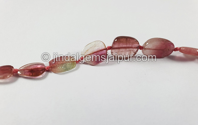 Watermelon Tourmaline Slices Shape Beads