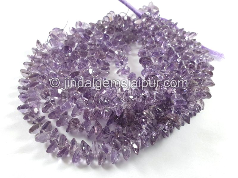 Amethyst Cut Oval Shape Small Beads